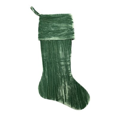 Green Velvet Stocking
