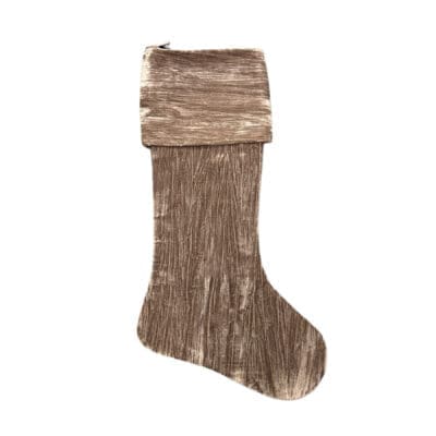 Light Mocha Velvet Stocking